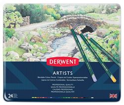 Picture of DERWENT ARTISTS ASSORTED PENCIL TIN 24