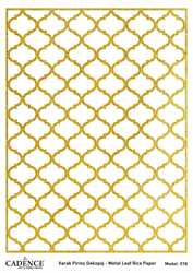 Picture of CADENCE METAL LEAF RICE PAPER GOLD#18