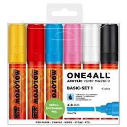 Picture of MOLOTOW ONE4ALL ACRYLIC MARKER 4-8MM BASIC SET 1