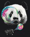 Picture of PAINT BY NUMBERS PANDA WITH A BUBBLE WRAPPED