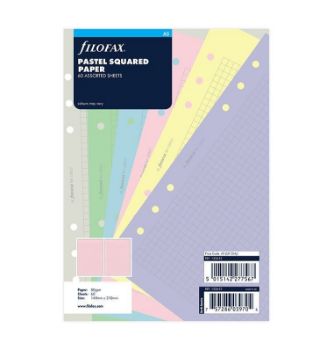 Picture of ORGANISER  A5 ASSORTED SQUARED PASTEL COLOURS