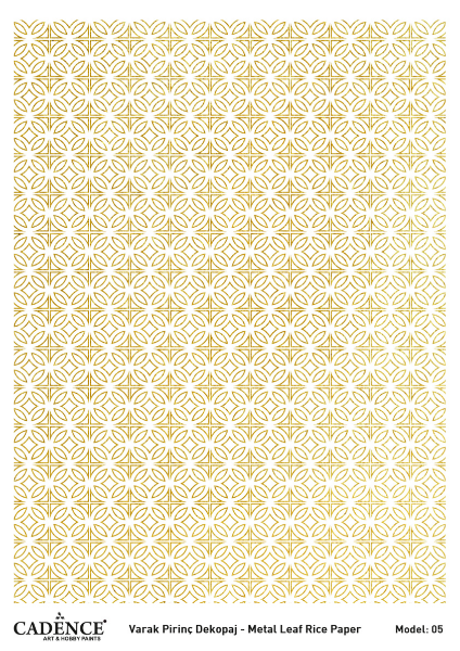 Picture of CADENCE METAL LEAF RICE PAPER GOLD#05