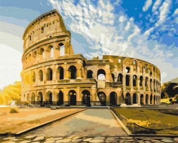 Picture of PAINT BY NUMBERS COLOSSEUM AT SUNRISE WRAPPED