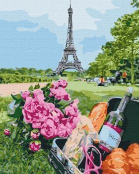 Picture of PAINT BY NUMBERS PICNIC ON THE CHAMPS ELYSEES BOXED