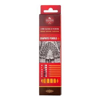 Picture of KOH-I-NOOR GRAPHITE PENCILS 6PCS
