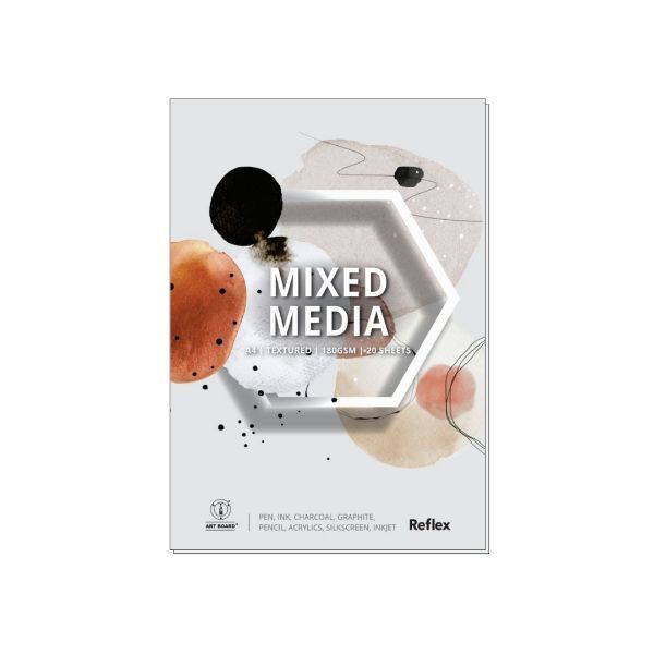 Picture of REFLEX MIXED MEDIA PAD 180GSM 20 SHEETS A4