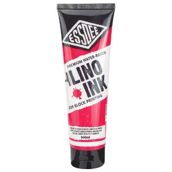 Picture of ESSDEE BLOCK PRINTING INK FLUO RED 300ML