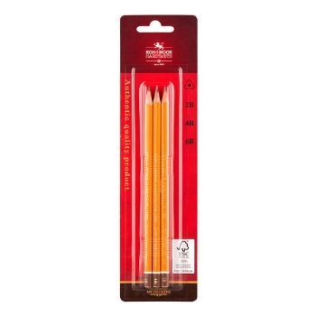 Picture of TRIANGULAR GRAPHITE PENCIL SET MIXED