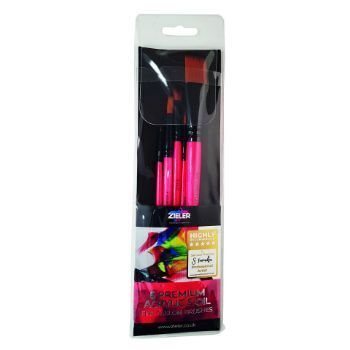 Picture of Zieler Acrylic & Oil Brush Set 5pc